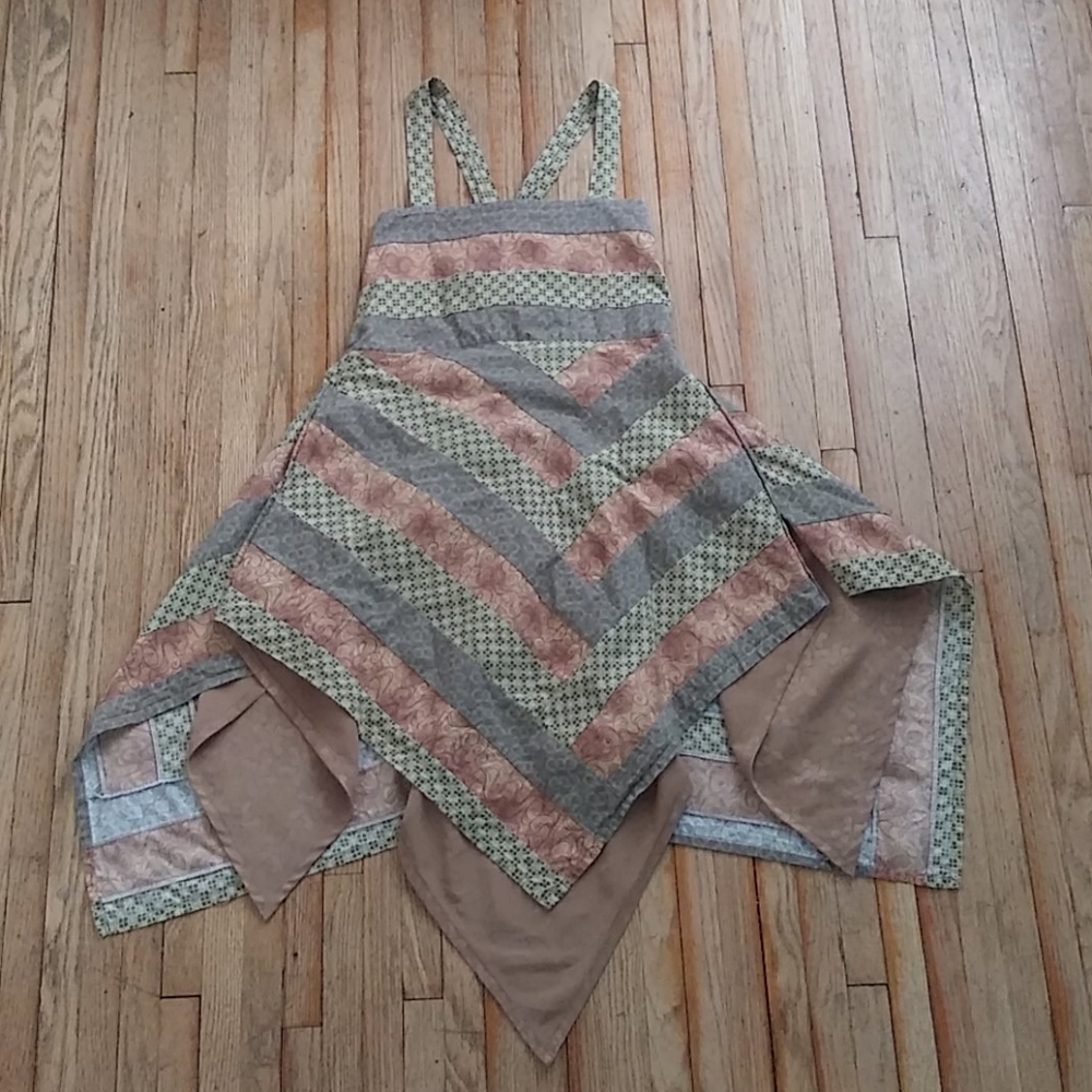 Festival Boho Patchwork Mini Dress Handmade